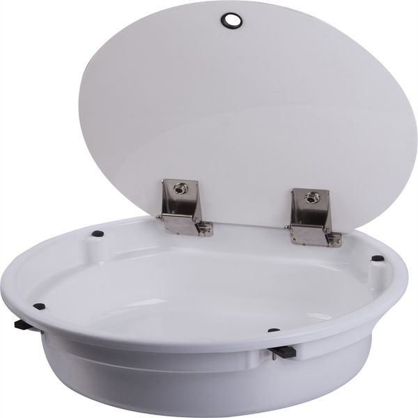 

round white acrylic sink basin with lid 430*140mm boat caravan camper gr-y010a