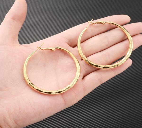 

18k gold filled huggie hoop earrings stud piercing hinged clicker ear lip nose septum surgical steel clip punk4492560, Golden;silver