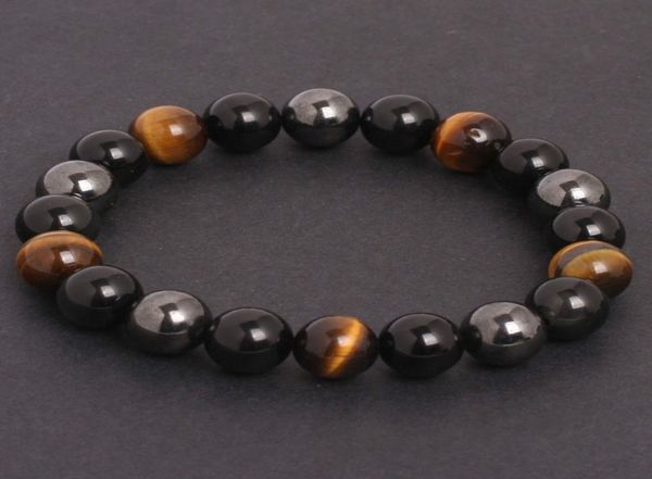 

tiger eye hematite black obsidian natural stone bracelet energy jewelry bracelets for women1311305