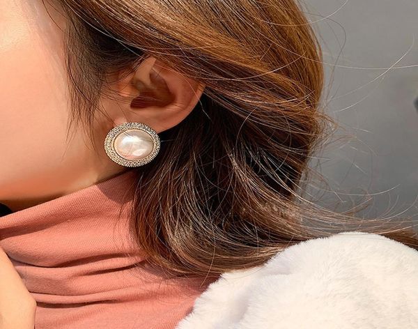 

dangle chandelier des boucles d039oreilles 925 silver needle luxury earrings net red exaggerated full of pearl for women3838363