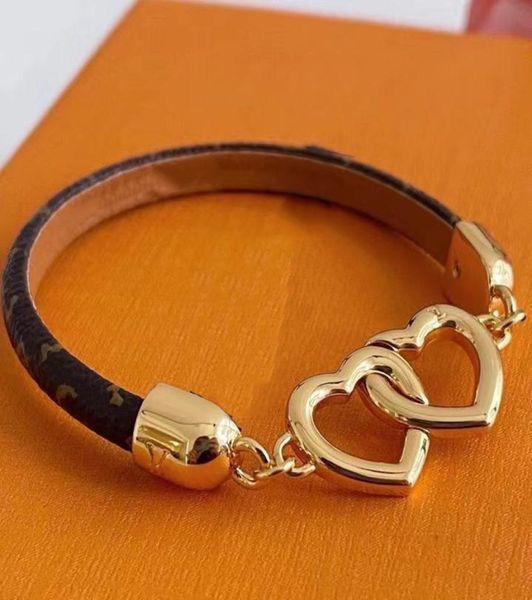 

bracelets luxurys designers women charm bracelet lettering love design fashion jewelry material leather studded with bracelets bou5309387, Golden;silver