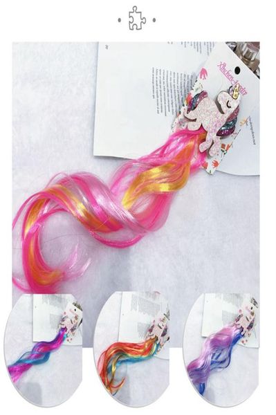 

kids glitter hair bows princess dress up braided curly wig hair extension unicron hairpin hair accessories kka79006832478, Slivery;white