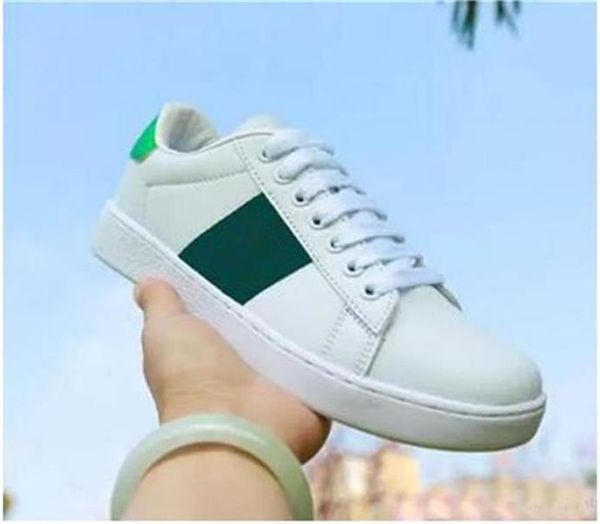 

casual shoes fashion white leather women little bee tiger mens running genuine leather embroidery classic trainers python embroidered love s, Black