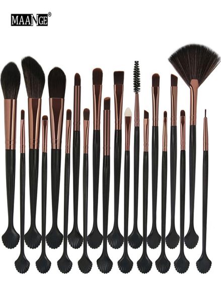 

maange 20pcs cosmetic makeup brushes set powder foundation eyeshadow eyeliner lip brush tool brand make up brushes beauty tools9908637