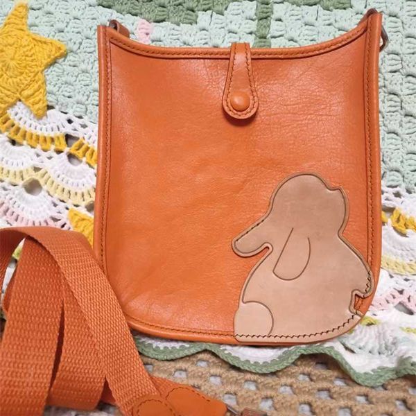 

genuine leather bags evelynes handmade cow batch small piece evelyn bag with year of the rabbit limited height of 20 width of 18 and thickne