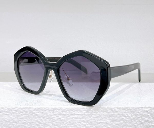 

fashion designer 55 sunglasses for women classic acetate unique geometry shape glasses outdoor simple trendy style uv protection come with c, White;black
