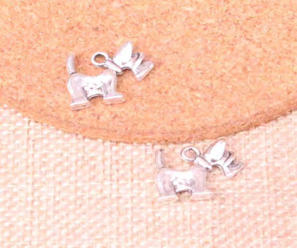 

72pcs charms dog 1518mm antique making pendant fitvintage tibetan silverdiy handmade jewelry9965485, Bronze;silver