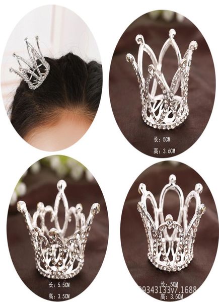 

children039s round small korean new baby slam princess head hairpin girls039 comb crown8340248, Slivery;white