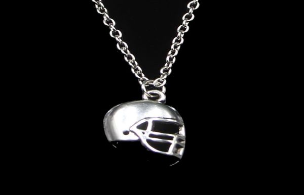 

fashion 2015mm soccor football helmet pendant necklace link chain for female choker necklace creative jewelry party gift8266304, Silver