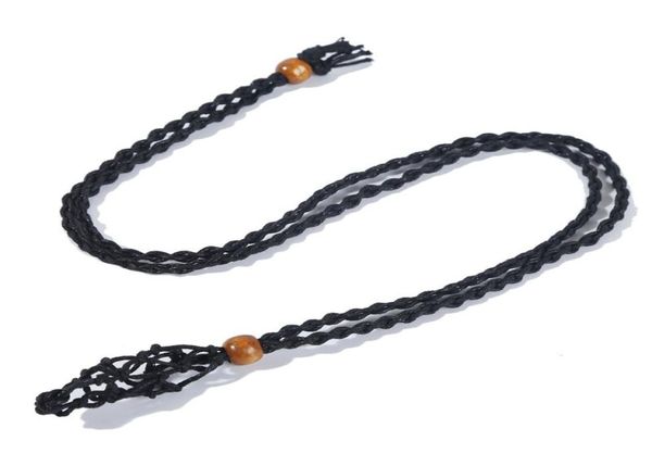 

2021 ups ecofriendly linen cord bead necklace interchangable macrame hemp stone pendant pouch jewelry jeweled mesh a birthday pre3735838, Silver