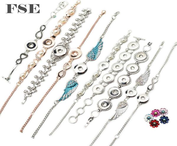 

whole simple snap charms bracelet fit 18mm ginger snap button multi styles charms bracelet 20mm snap jewelry 070183147168, Golden;silver