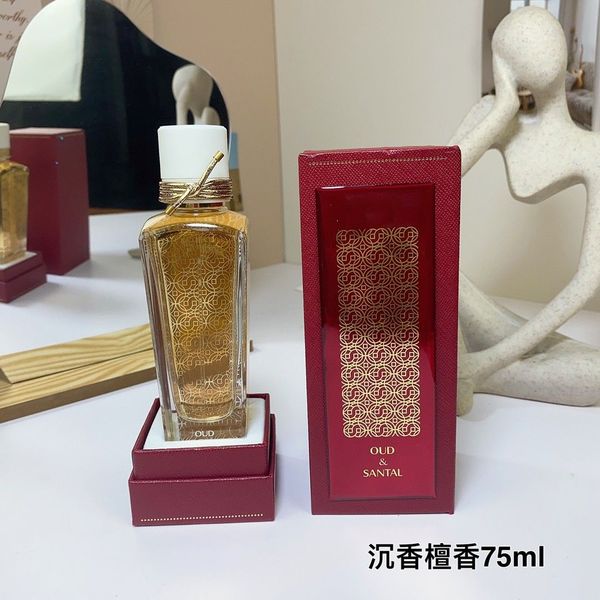 

2023 designer perfumes oud ambre santal musc rose pink 75ml rose oud wood fragrance spray long lasting smell