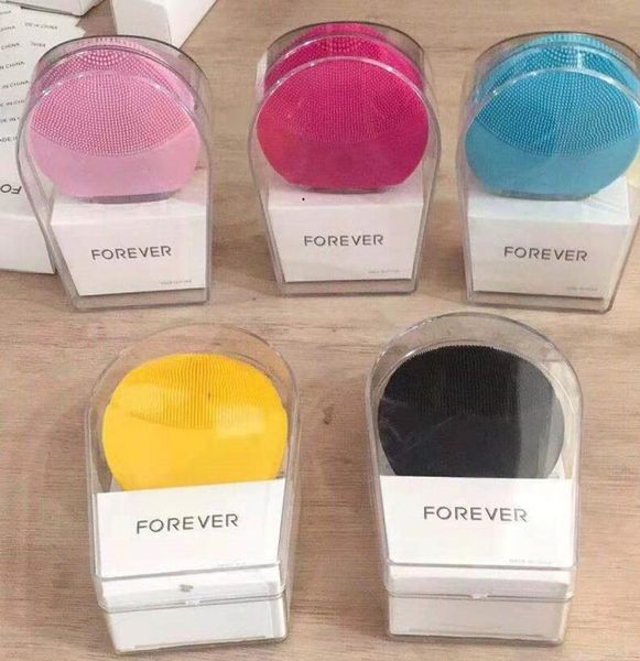 

mini cleanser mini electric ultrasonic beauty instrument silicone waterproof cleanser pores clean 5 colors delivery cleansing tool1932180