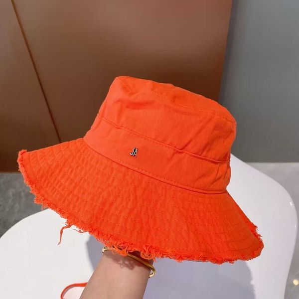 

frayed jacq jacquemes jacquemly jacquemu designer wide cap brim hats sunscreen sunhat fishing hat women bucket hat for farm hat, Blue;gray