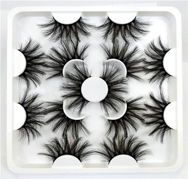 

new 7 pairs 25mm eyelashes 3d lashes natural long eyelashes false eyelashes makeup tools eyelash extension9358829