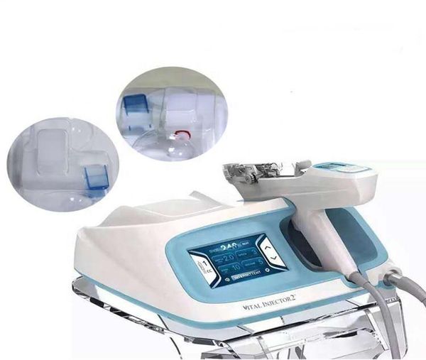 

korea imported vital injector 2 multi needles skin rejuvenation water mesotherapgy gun 5pin vacuum needle3158171, Black;white