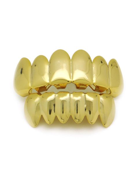 

hip hop 24k gold rhodium plated teeth grillz bottom grill for halloween christmas party vampire teeth for men5774989, Black
