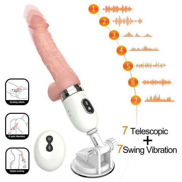 

automatic remote control telescopic simulation female waterproof toys