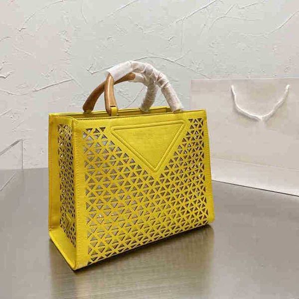 

pbag triangle evening bags totes summer high capacity tote women fashion beach handbag shoulder hollow leather luxury designer female shoppi