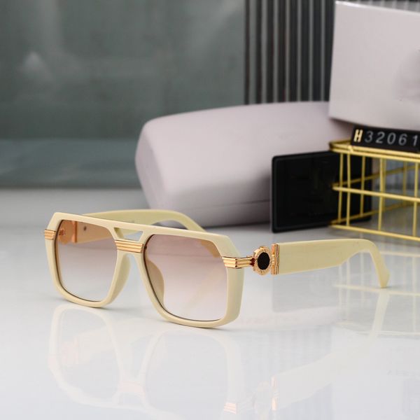 

32061 fashion designer sunglasses men women luxury sun glasses brand square frame polarized lens eyeglasses summer fashion outdoor beach fis, White;black