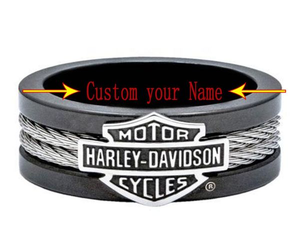 

motorcycle ring trend of personality men039s black biker ring3357570, Golden;silver