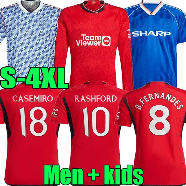 

xxxl 4xl 23 24 antony soccer jerseys rashford 88 90 2007 2023 2024 woman ronaldo b.fernandes manchester casemiro mans utds 1990 1992 07 08 r, Black;yellow