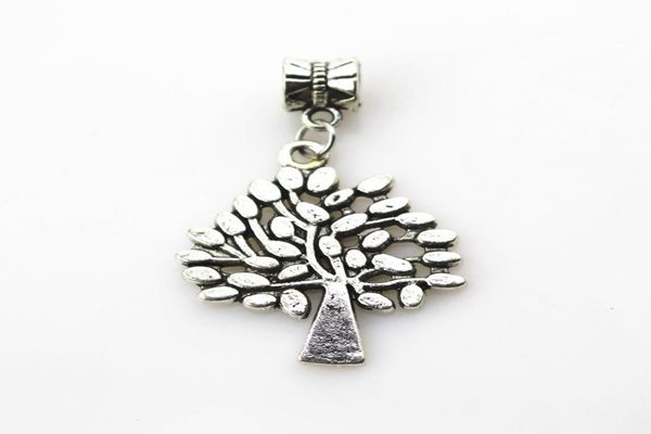 

selling 20pcslot life tree charms big hole pendant beads charm fit nacklace bracelet diy jewelry dangle charms4048979, Bronze;silver