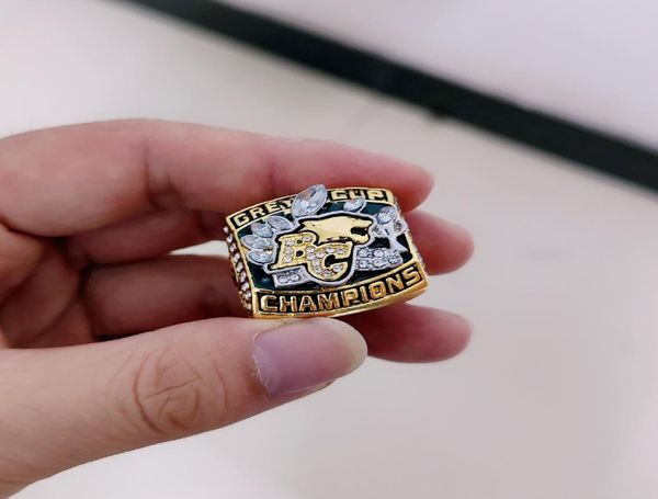 

championship series jewelry 2006 bc lions the 94th grey cup championship ring fan men gift whole 2020 drop 5420141, Silver