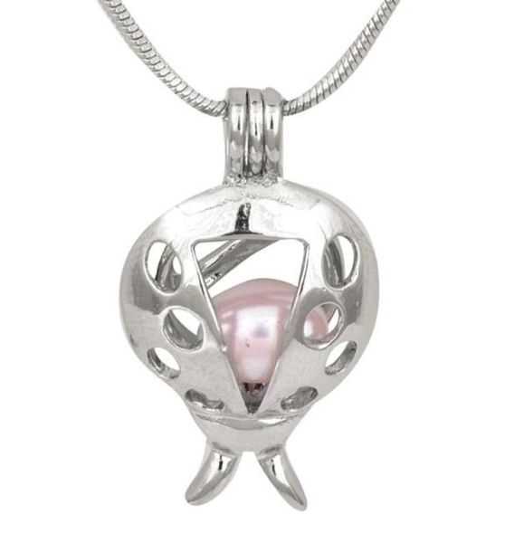 

unique lovely silver plated ladybug pearl cage pendants charms locket diy pearl mountings fashion jewelry whole p1052844299