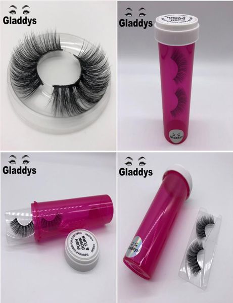 

pill eyelash packaging box custom logo fake 3d mink eyelashes boxes faux cils lash stripe empty case8665290