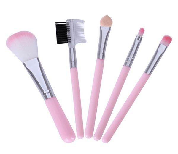 

pink makeup brushes for beginner tools kit eye shadow eyebrow eyeliner eyelash lip brush1452421