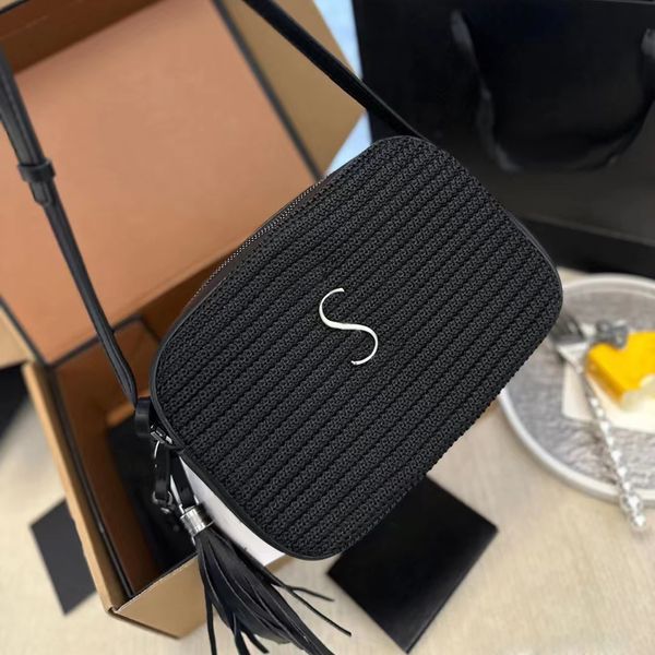 

womens mirror quality raffias lou camera bag designers luxury shoulder crossbody hand bag straw envelope weave clutch bags mens tote leather