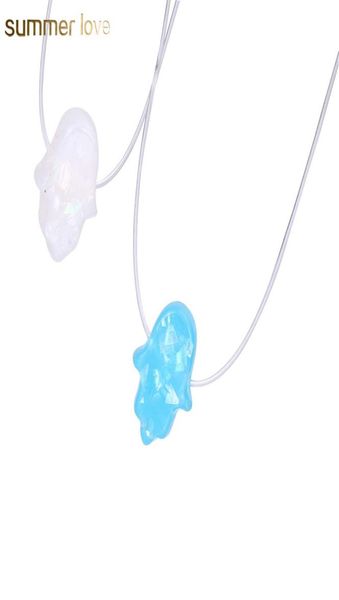 

new trendy opal hand choker neckalce for women resin pink blue white color wire necklace elegant party jewelry whole8161502, Silver