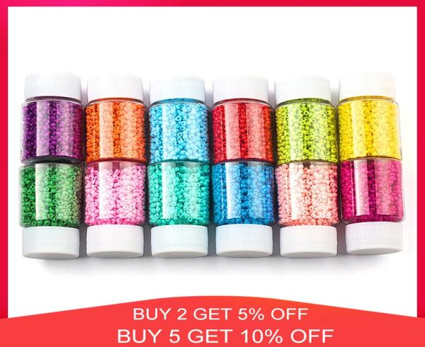 

3000pcs bottled 2mm glass seed beads charm small jewelry beads diy bracelet necklace for jewelry making accessories8808198, Crystal