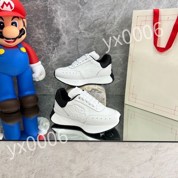 

2023 luxury fashion sneakers platform sole shoes women men casual shoes brand iconic designer classic white style, Black