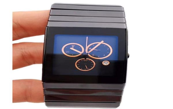 

2020 selling luxury rd full black ceramic xl quartz movement chronograph mens watch satch male wristwatch7603033, Silver