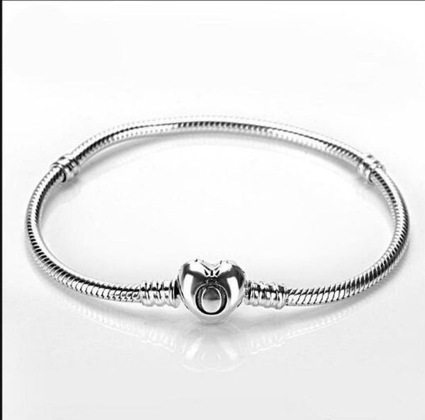 

bracelets heart shape chain fit pandora charm bead bangle bracelet jewelry gift for men women bracelet cny2909904520, Golden;silver