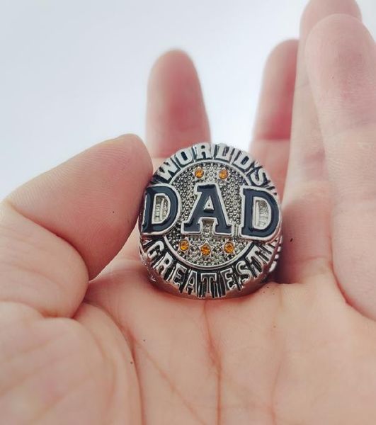 

dad father039s day gift birthday family ring size11012345959002, Golden;silver
