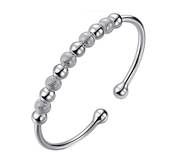 

silver plated 6mm chain s990 bead bracelet fashion charm women lady jewelry cute nice pretty wedding birthday gift5202624, Black