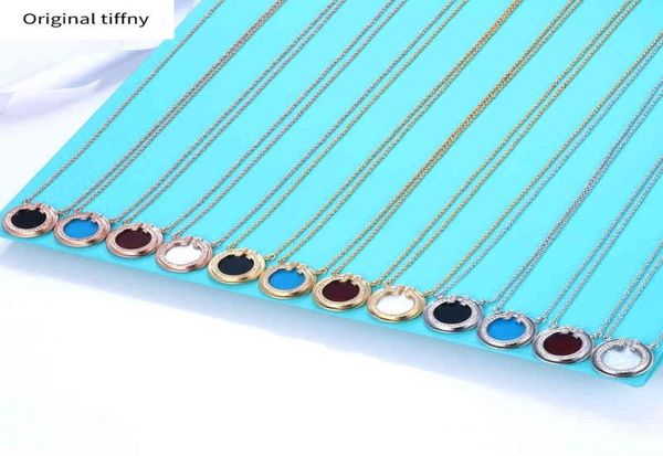 

double tshaped round cake t home necklace female white fritillary carnelian agate stone diamond round clavicle necklace g2207221506155, Silver