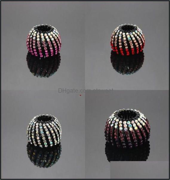 

hair clips barrettes jewelry crystal rhinestone birds nest hairpin jewellery women elastic horsetail clip meatball head hairdres9863610, Golden;silver