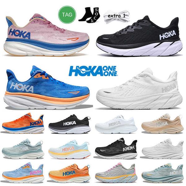 

2023 fashion women men running shoes hoka bondi 8 hokas clifton 9 8 cyclamen sweet lilac carbon x 2 on cloud floral people lunar rock sports