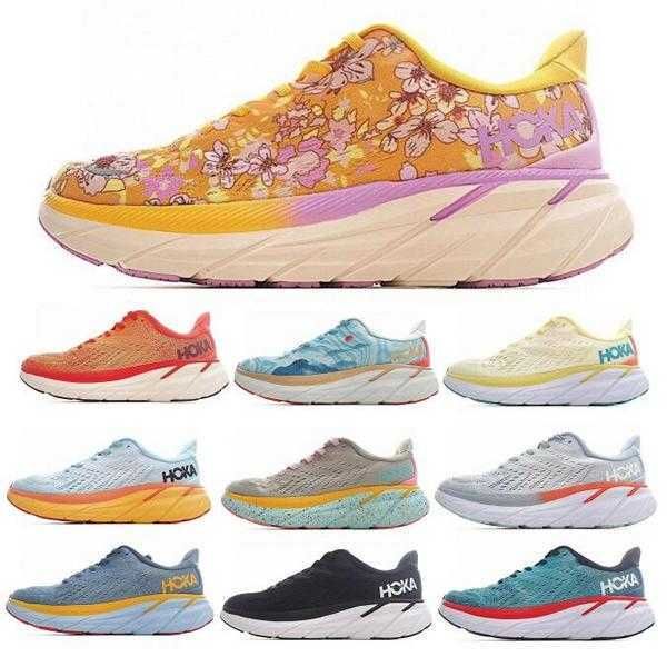 

hoka clifton 9 bondi 8 men women running shoes purple 2023 athletic climbing runner trainers walking jogging sneakers size us 36 - 46