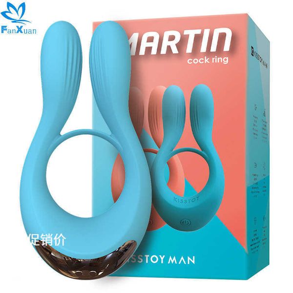 

men's lock ring for couple sharing fun massage vibration products