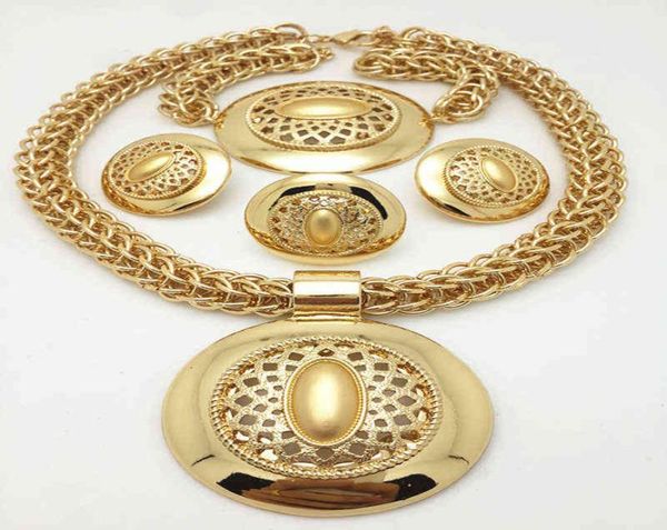 

longqu fashion trendy nigerian wedding african beads jewelry sets crystal necklace earrings set party wedding dubai jewelry set h28136816, Black