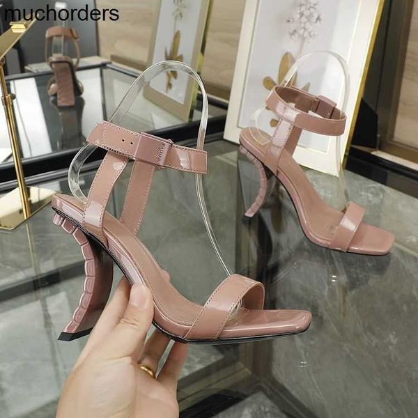 

2023 new sandals fashion french square heel women's shoes shoe 2022, Black