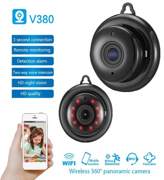 

v380 mini wifi camera 960p hd ip camera wireless cctv infrared night vision smart network wifi remote home baby monitor9483301