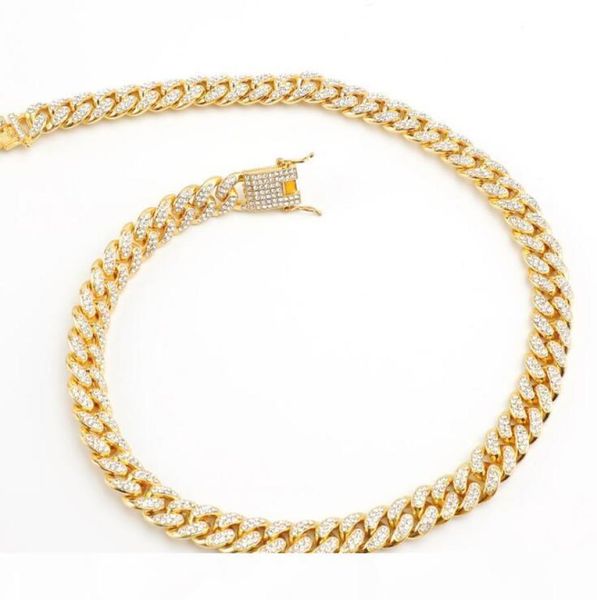 

fashion european and american men full diamond cuba hip hop domineering personality necklace men women full diamond jewelry6434754, Silver