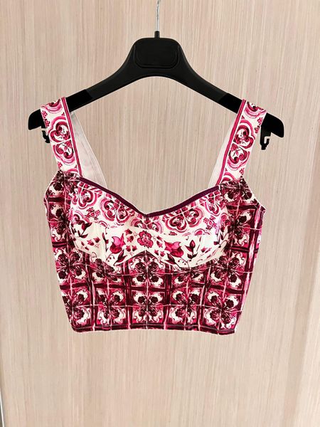 

designer summer women fashion embroidered cotton-blend tank shorts designer skirts dress bra vest ladies solid vintage t shirt loewe knitte, White