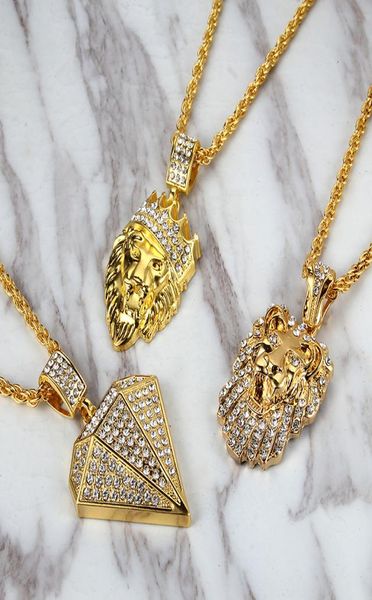 

hip hop jewelry iced out chains crystal jesus face necklaces gold chain for men jewelry4108720, Silver